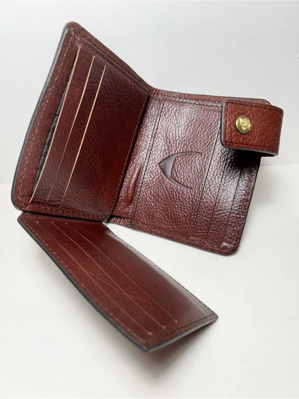 Hidesign Bose W2 Men's Genuine Brown Leather Wallet, Rebels Collection, EUC